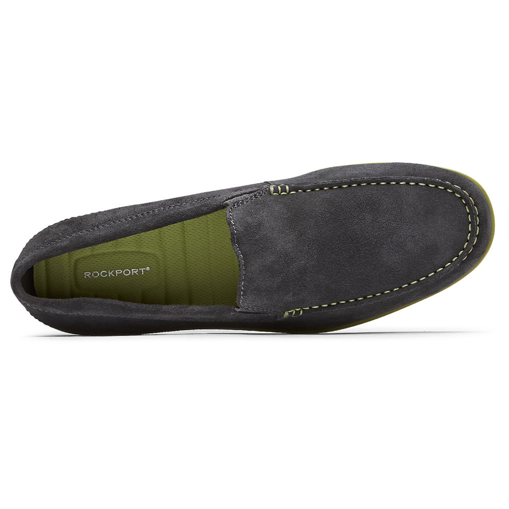 Slip-Ons Rockport Hombre Mexico - Malcom Venetian Grises Oscuro - PQLZC7485